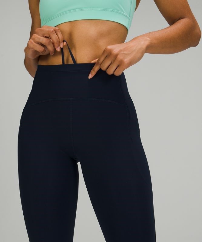 Lululemon Swift Speed High-Rise Crop 23 Leggings Dam Marinblå | NSHW-02631