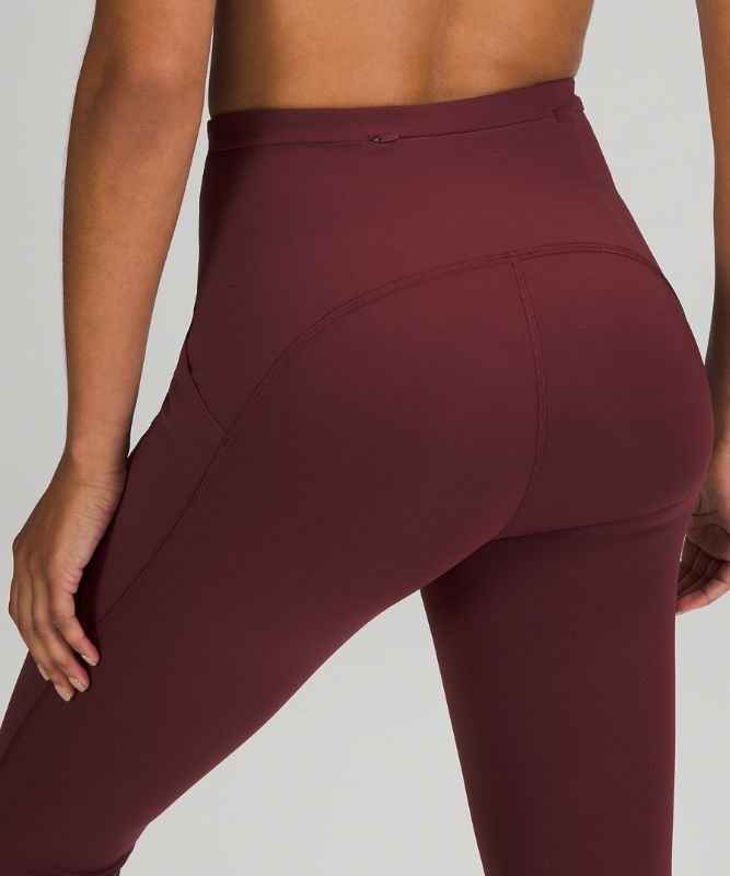Lululemon Swift Speed High-Rise Crop 23 Leggings Dam Röda Vinröda | KWUI-53902