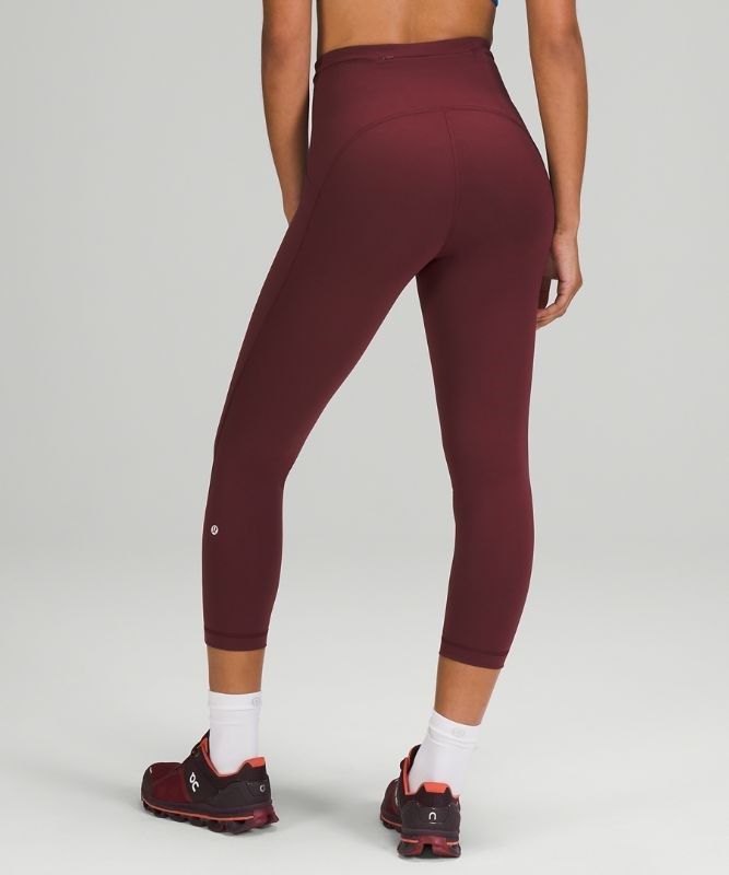 Lululemon Swift Speed High-Rise Crop 23 Leggings Dam Röda Vinröda | KWUI-53902