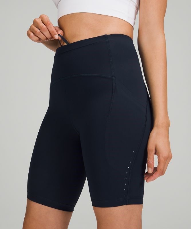 Lululemon Swift Speed High-Rise Short 8 Shorts Dam Marinblå | OSAE-94075