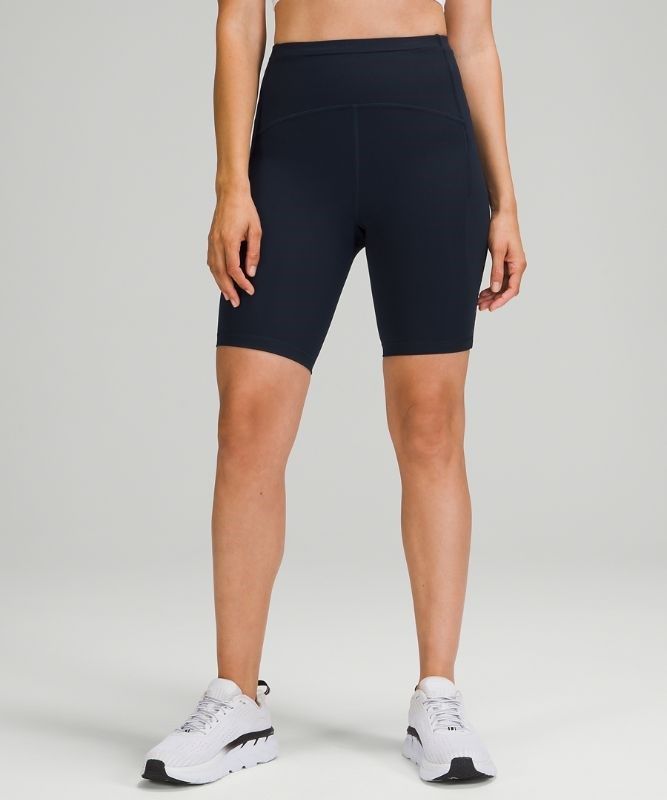 Lululemon Swift Speed High-Rise Short 8 Shorts Dam Marinblå | OSAE-94075