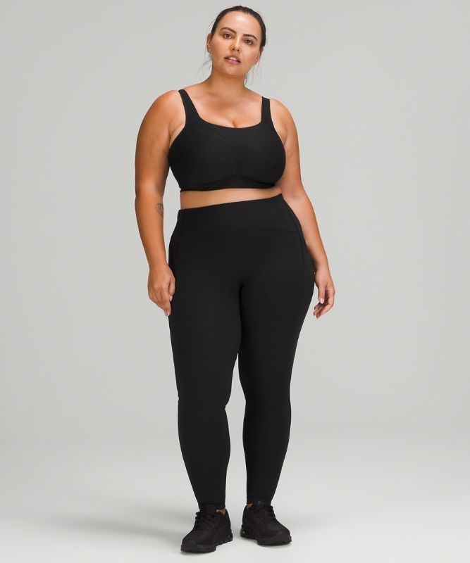 Lululemon Swift Speed High-Rise Tight 28 Brushed Luxtreme Leggings Dam Svarta | BUVI-62574