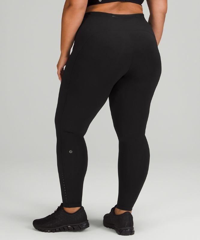 Lululemon Swift Speed High-Rise Tight 28 Brushed Luxtreme Leggings Dam Svarta | BUVI-62574