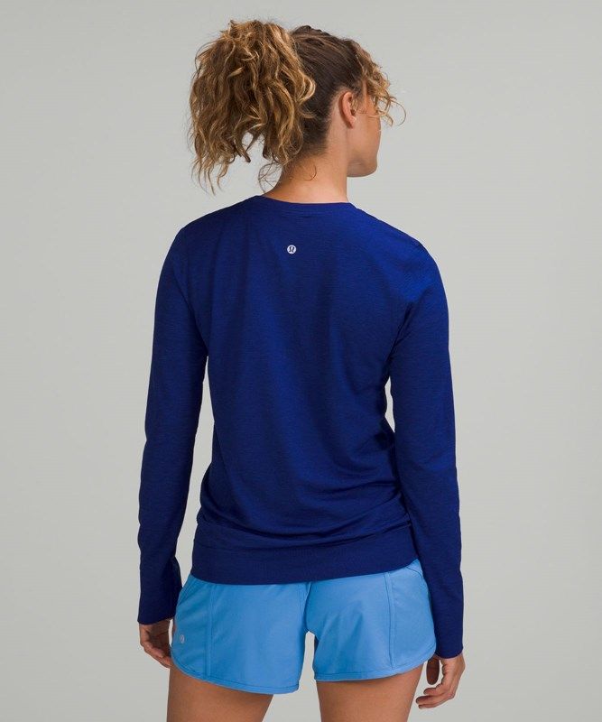 Lululemon Swiftly Relaxed Long Sleeve Blast Dam Larkspur | PQDJ-86329