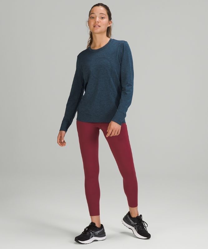 Lululemon Swiftly Relaxed Long Sleeve Blast Dam Marinblå Blå | WKOY-85271