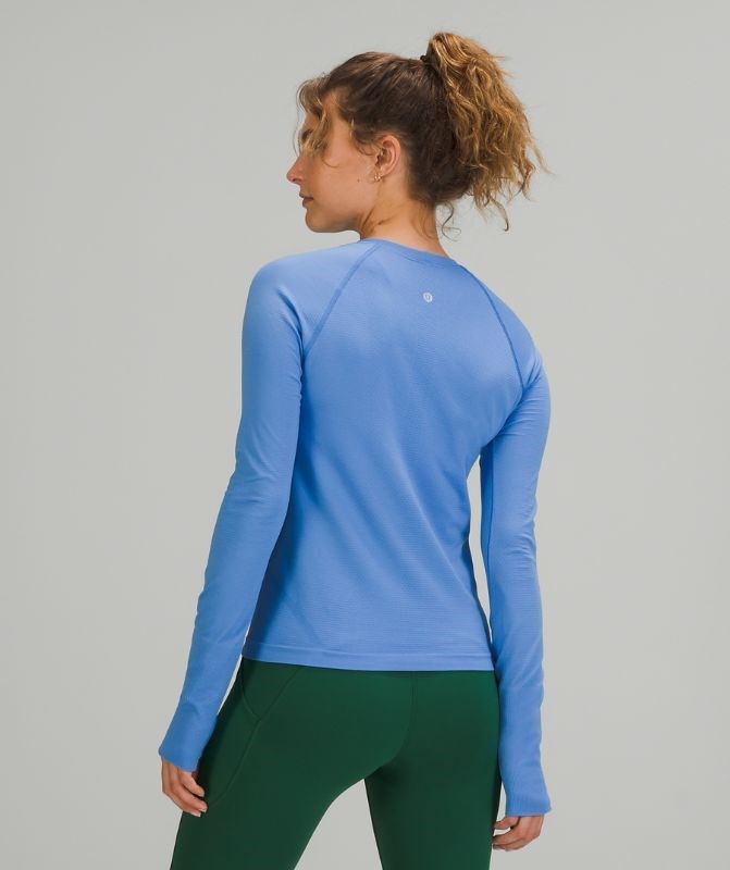 Lululemon Swiftly Tech LS 2.0 Race Blast Dam Blå Blå | FPQI-08154