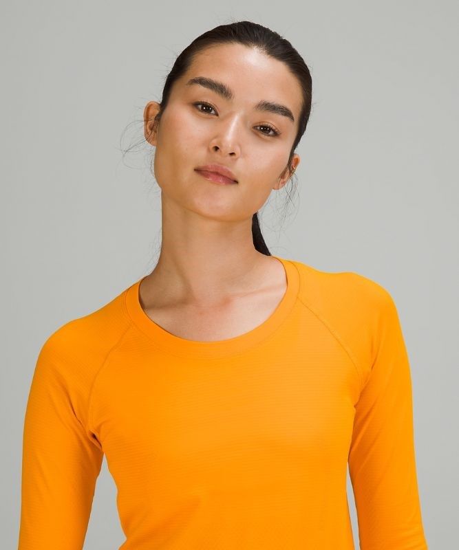 Lululemon Swiftly Tech LS 2.0 Race Blast Dam Clementine | BSRL-07261