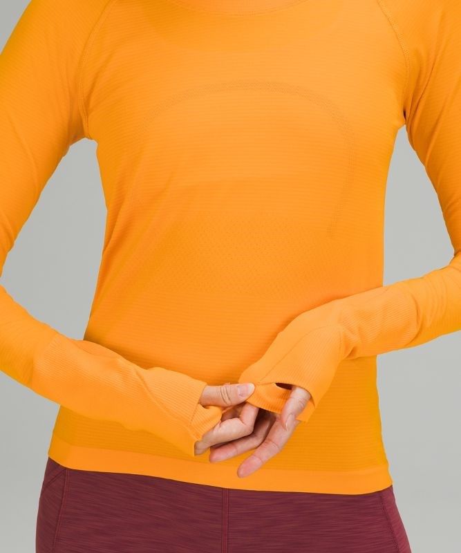 Lululemon Swiftly Tech LS 2.0 Race Blast Dam Clementine | BSRL-07261