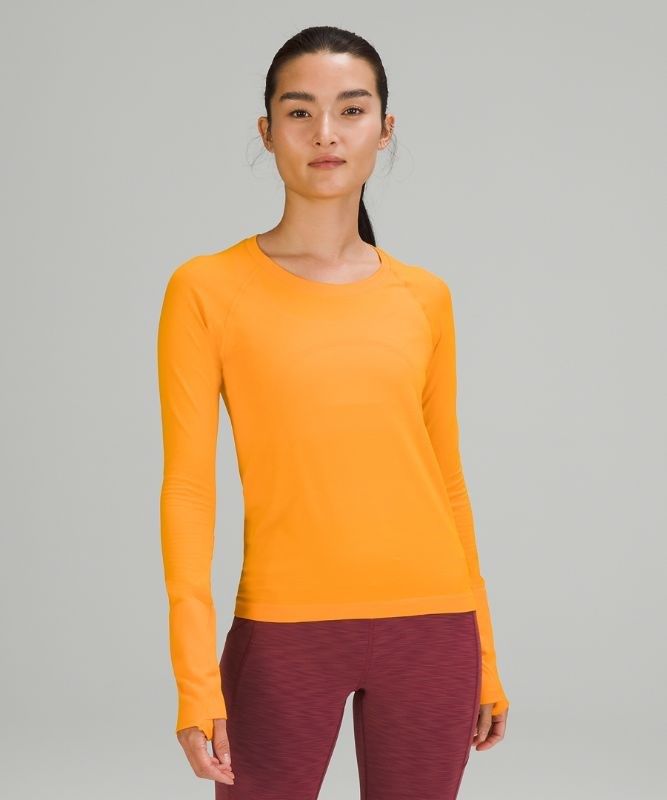 Lululemon Swiftly Tech LS 2.0 Race Blast Dam Clementine | BSRL-07261