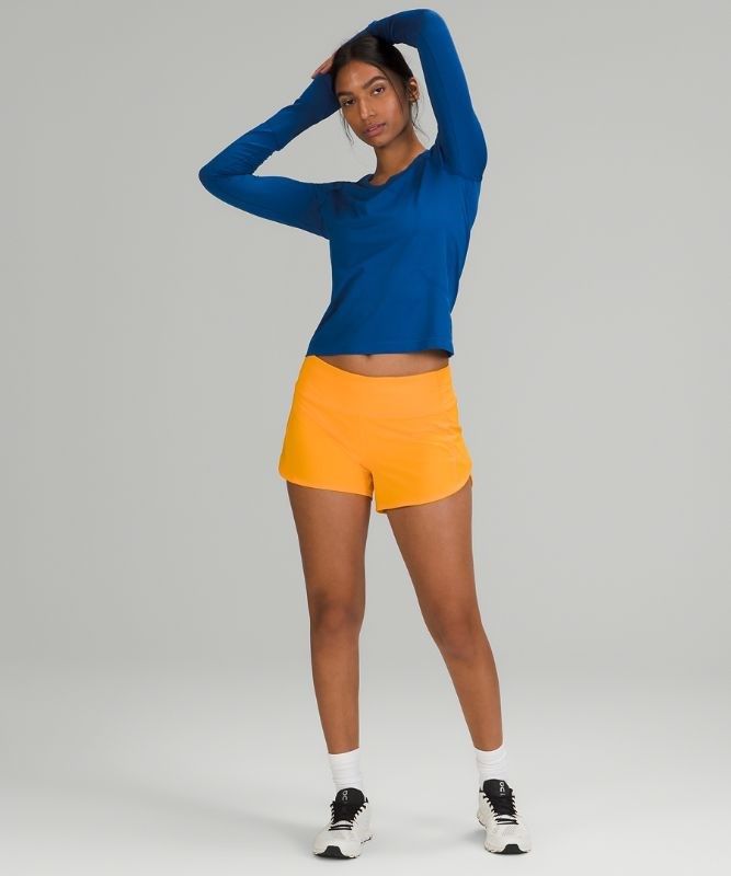 Lululemon Swiftly Tech LS 2.0 Race Blast Dam Blå Blå | AYNW-57860