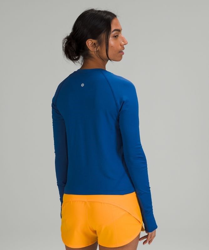 Lululemon Swiftly Tech LS 2.0 Race Blast Dam Blå Blå | AYNW-57860