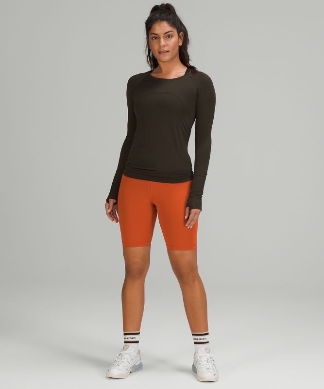 Lululemon Swiftly Tech Long Sleeve 2.0 Blast Dam Mörkolivgröna Mörkolivgröna | JNIU-92048