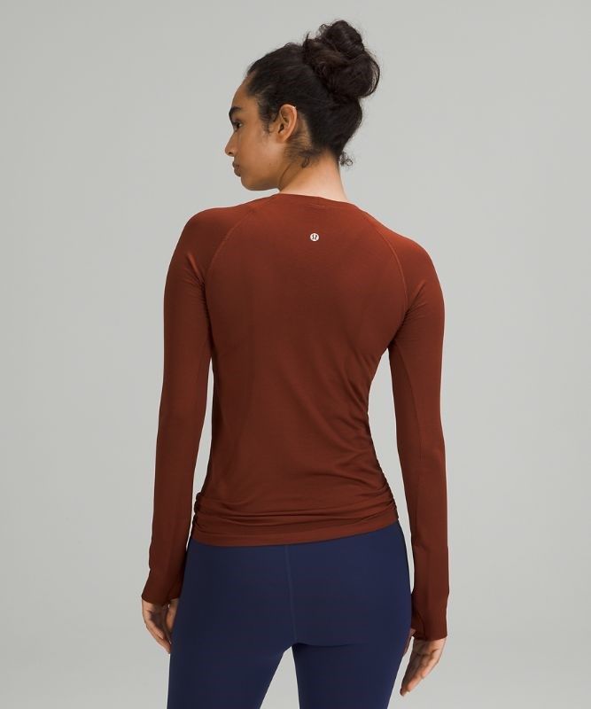 Lululemon Swiftly Tech Long Sleeve 2.0 Blast Dam Bruna Bruna | JBVW-34185