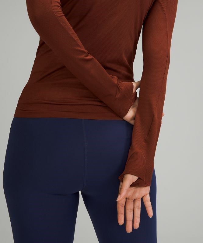 Lululemon Swiftly Tech Long Sleeve 2.0 Blast Dam Bruna Bruna | JBVW-34185