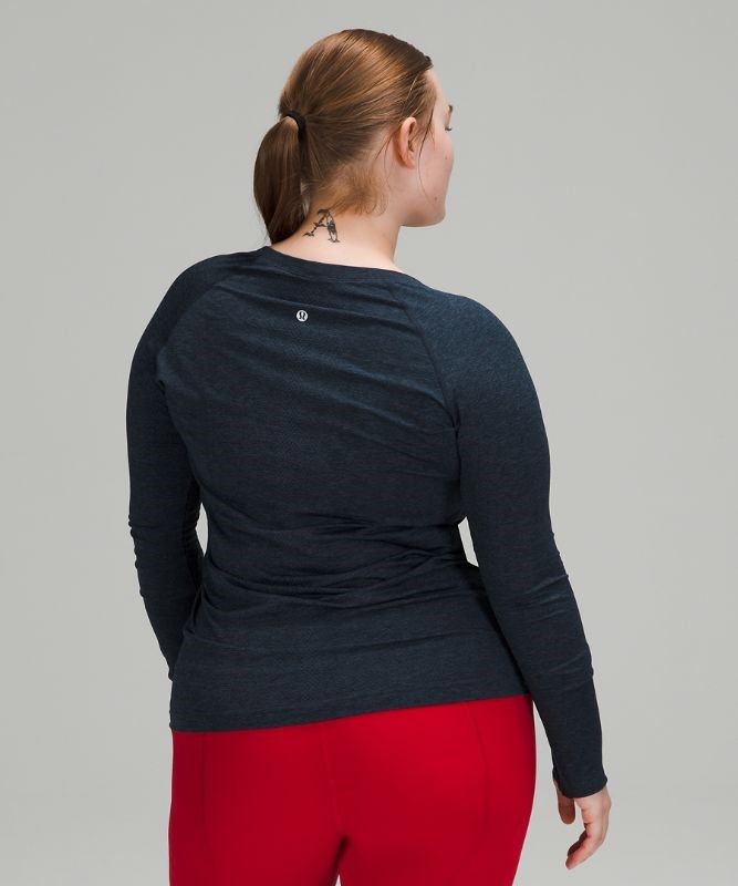 Lululemon Swiftly Tech Long Sleeve 2.0 Blast Dam Blå Marinblå | XOMD-28037