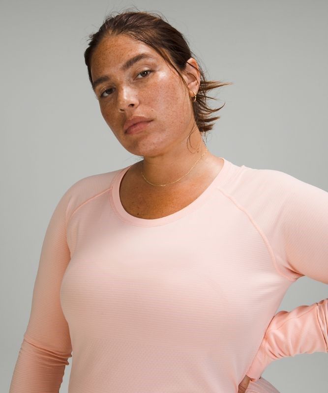 Lululemon Swiftly Tech Long Sleeve 2.0 Race Blast Dam Rosa Vita Rosa Vita | PVBJ-71590