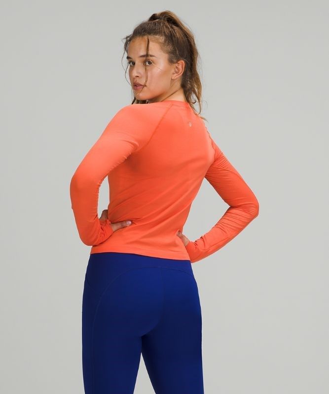 Lululemon Swiftly Tech Long Sleeve 2.0 Race Blast Dam Korall Korall | FQCN-67934