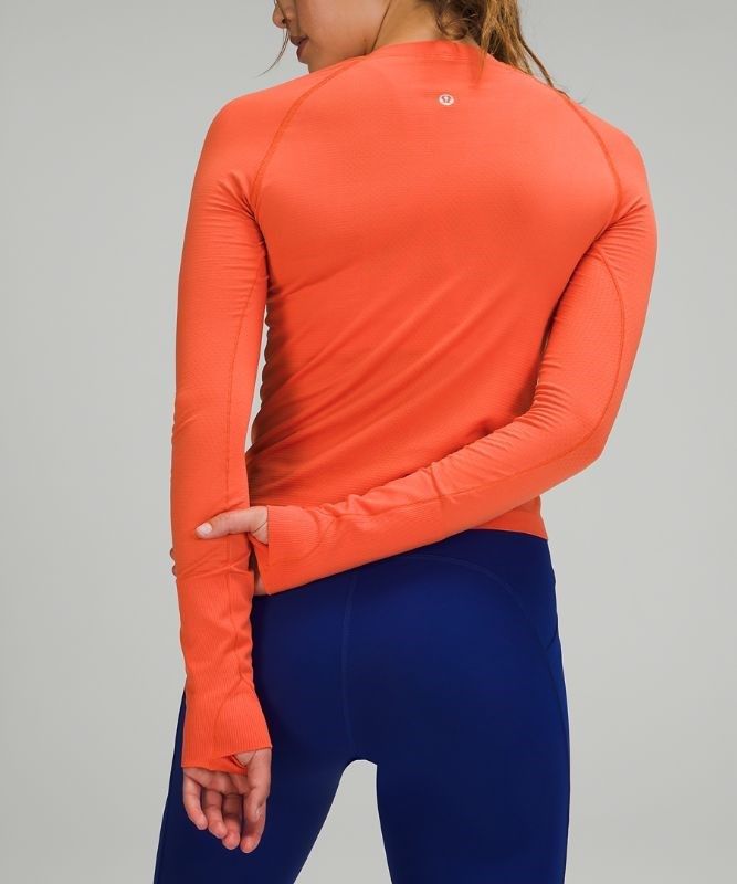 Lululemon Swiftly Tech Long Sleeve 2.0 Race Blast Dam Korall Korall | FQCN-67934