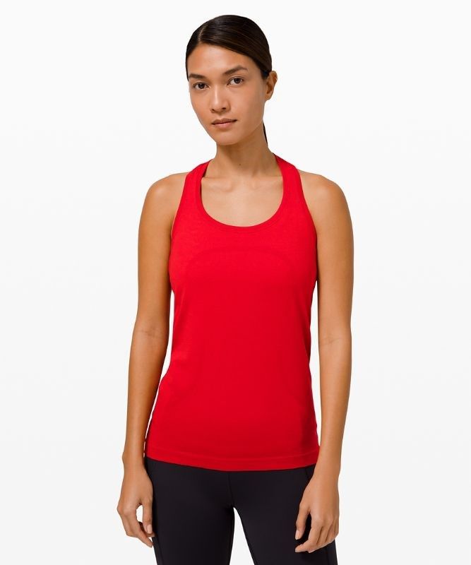 Lululemon Swiftly Tech Racerback 2.0 Blast Dam Mörkröda Mörkröda | MTVH-32764