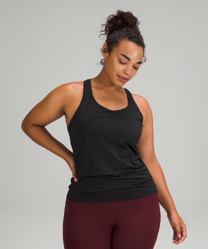 Lululemon Swiftly Tech Racerback 2.0 Blast Dam Svarta Svarta | MJSG-81209