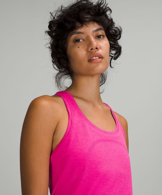 Lululemon Swiftly Tech Racerback Tank 2.0 Race Linne Dam Rosa Rosa | QMCO-61079