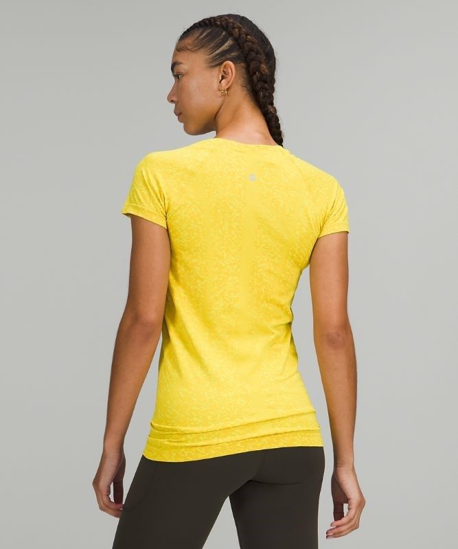 Lululemon Swiftly Tech Short Sleeve 2.0 Blast Dam Gula | YRMI-01438