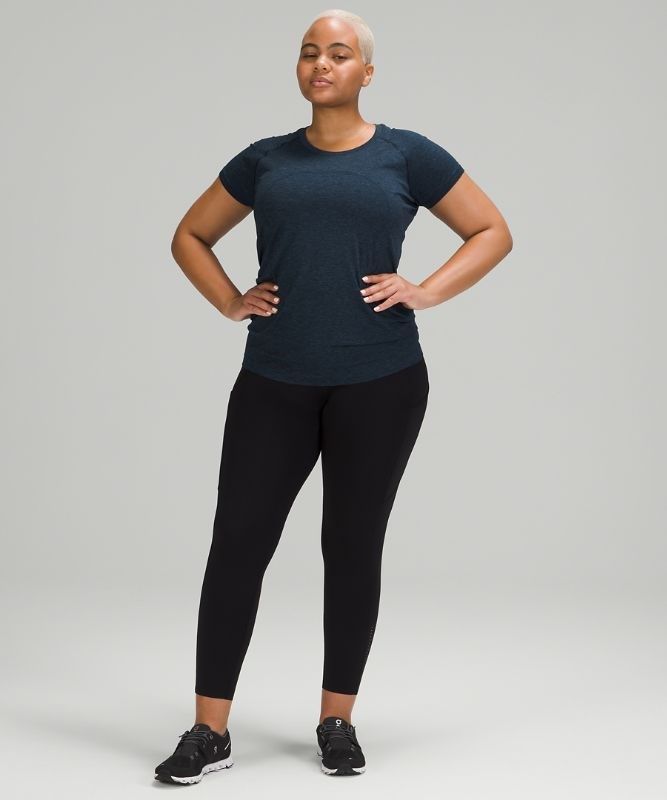 Lululemon Swiftly Tech Short Sleeve 2.0 Blast Dam Blå Marinblå | JRST-36892