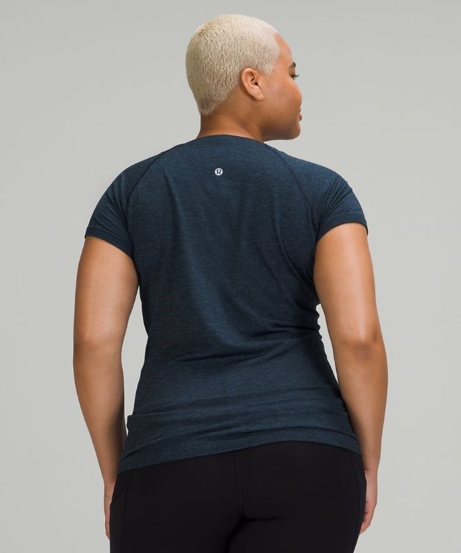 Lululemon Swiftly Tech Short Sleeve 2.0 Blast Dam Blå Marinblå | JRST-36892