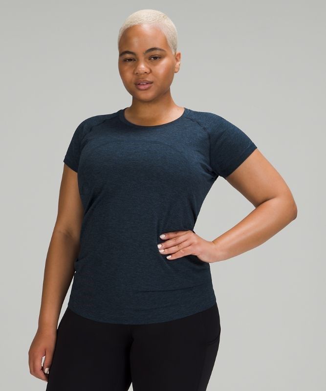 Lululemon Swiftly Tech Short Sleeve 2.0 Blast Dam Blå Marinblå | JRST-36892