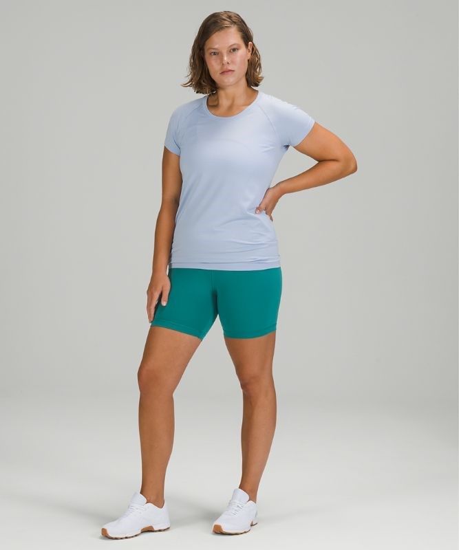 Lululemon Swiftly Tech Short Sleeve 2.0 Blast Dam Blå Beige Blå Beige | FXKR-92673