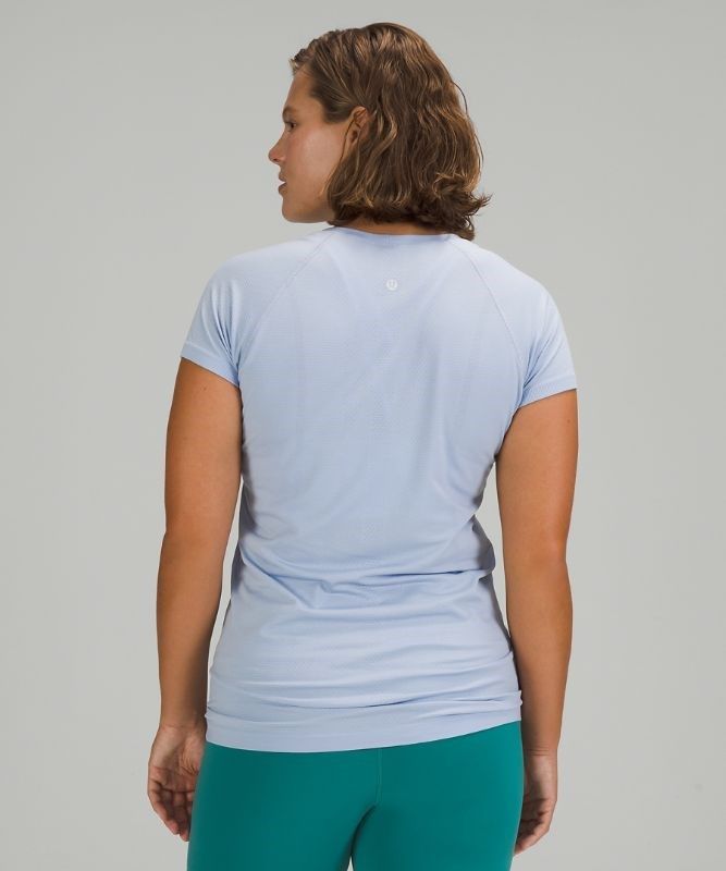 Lululemon Swiftly Tech Short Sleeve 2.0 Blast Dam Blå Beige Blå Beige | FXKR-92673
