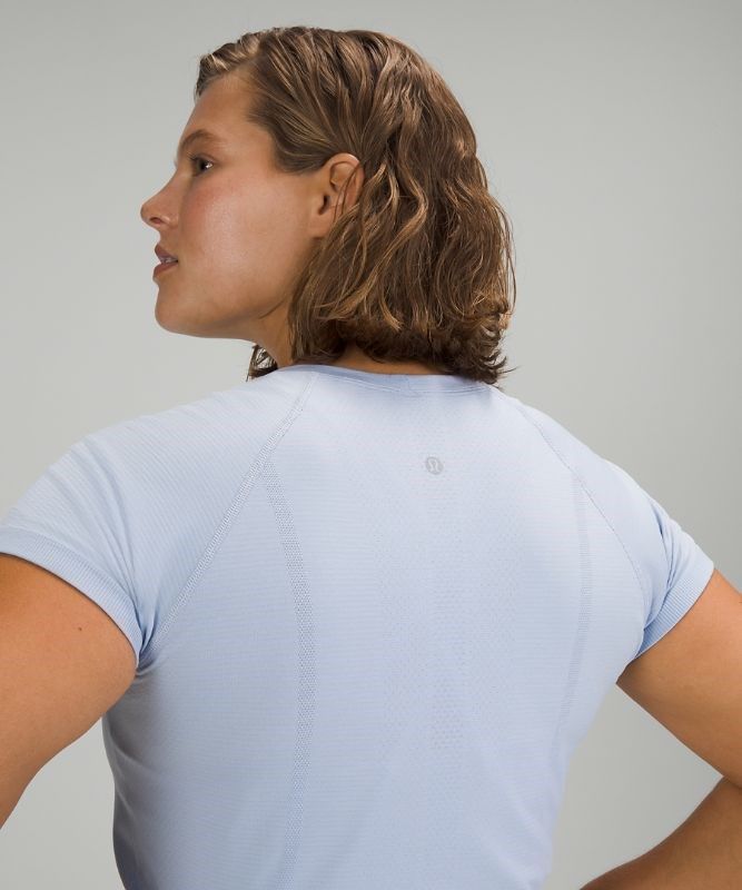Lululemon Swiftly Tech Short Sleeve 2.0 Blast Dam Blå Beige Blå Beige | FXKR-92673