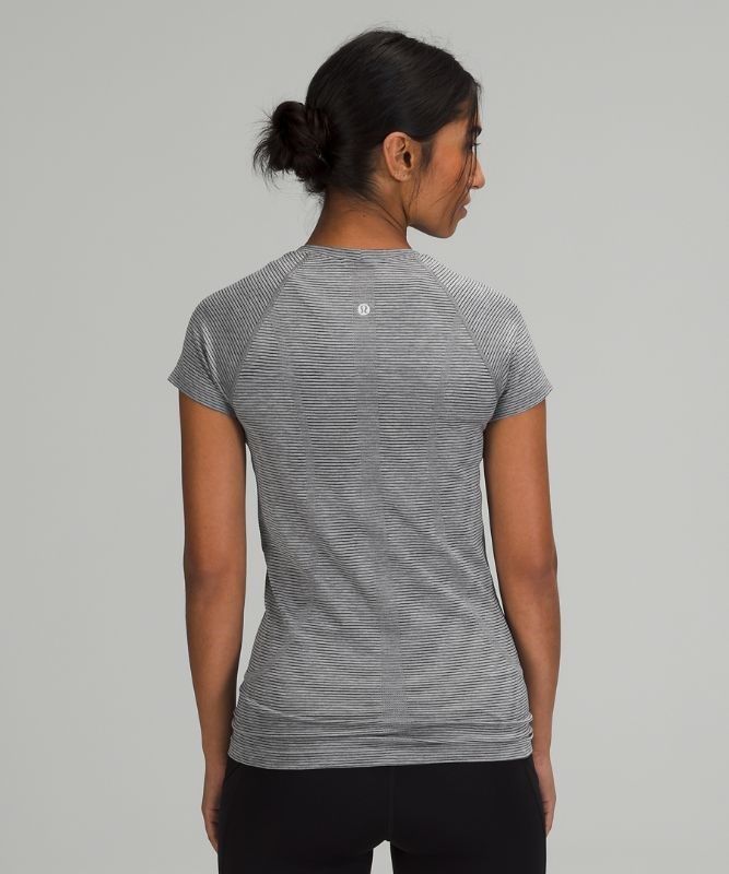 Lululemon Swiftly Tech Short Sleeve 2.0 Blast Dam Grå Svarta Vita Grå | UTRB-30897