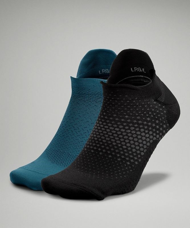 Lululemon Tab Run Sock Box Set 2P Strumpor Accessories Svarta Blå | SHRU-03542