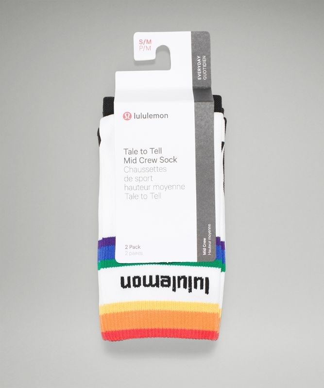 Lululemon Tale to Tell Mid Crew Sock 2P Strumpor Accessories Olika Färger | SKMD-92138