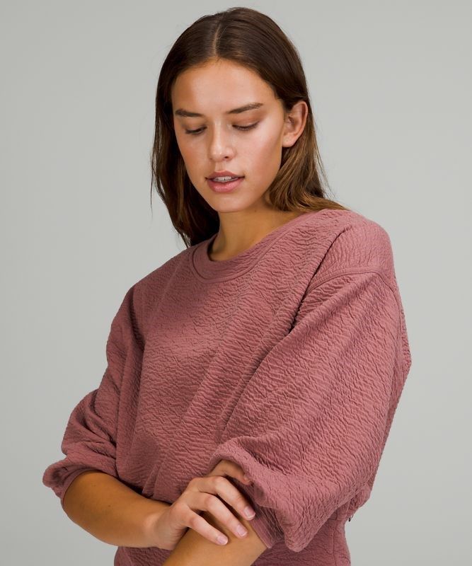 Lululemon Textured Crewneck Pullover Tröjor Dam Spiced Chai | TRBC-60724