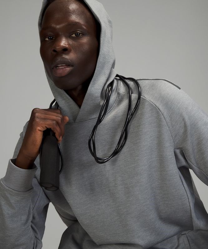 Lululemon Textured Tech Hoodie Hoodie Herr Vita Grå | SIGD-56037