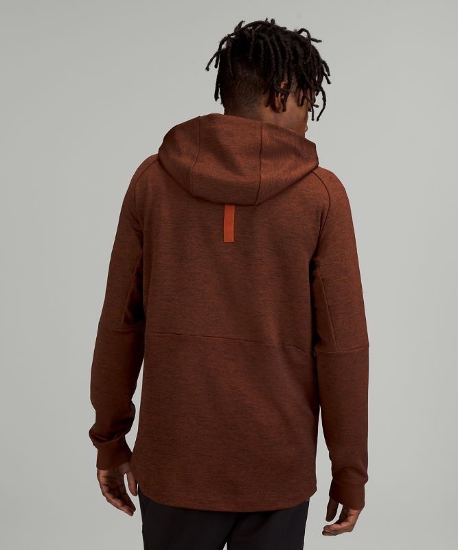 Lululemon Textured Tech Hoodie Hoodie Herr Mörkröda Svarta | NUFQ-02149