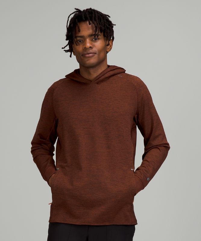 Lululemon Textured Tech Hoodie Hoodie Herr Mörkröda Svarta | NUFQ-02149