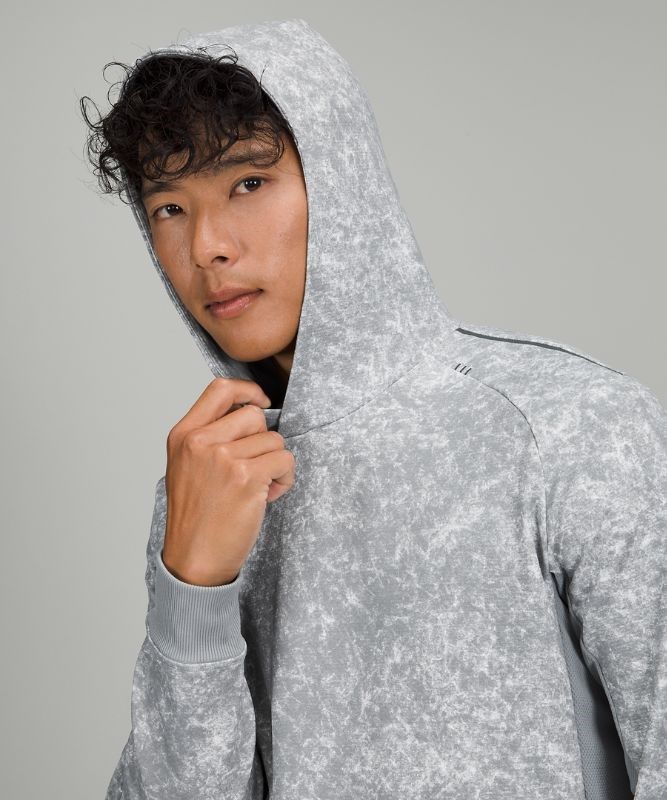 Lululemon Textured Tech Hoodie Hoodie Herr Blå Tvätt Vita Grå Olika Färger | MRDF-13659