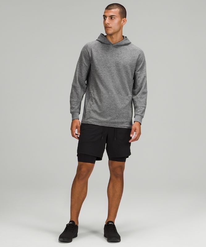 Lululemon Textured Tech Hoodie Hoodie Herr Mörkgrå | EADR-28754