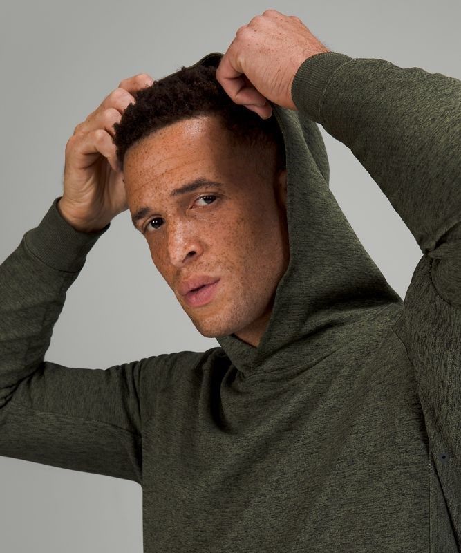 Lululemon Textured Tech Hoodie Hoodie Herr Gröna Svarta | AFRS-29703