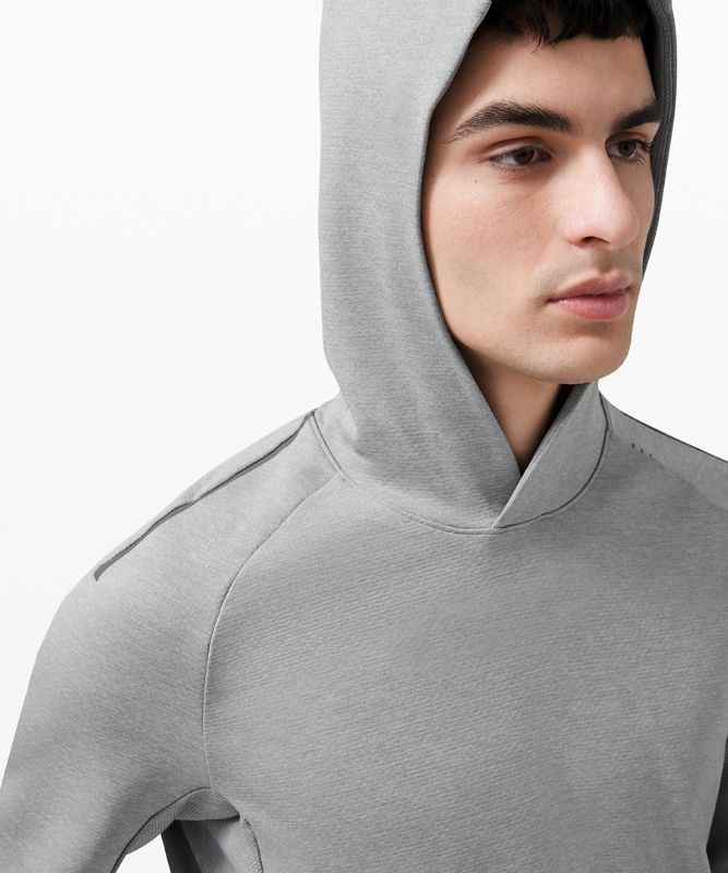 Lululemon Textured Tech Hoodie Hoodie Herr Vita Grå | XEFL-94076