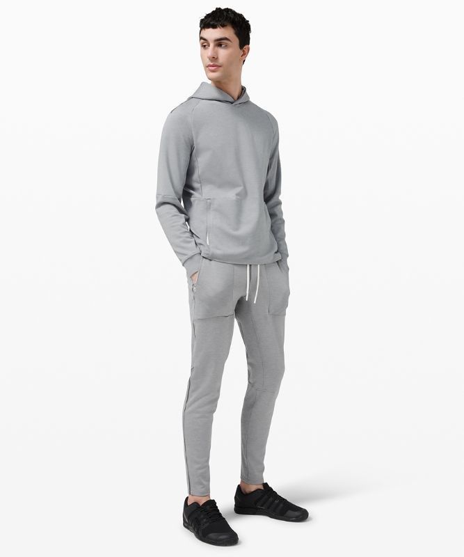 Lululemon Textured Tech Hoodie Hoodie Herr Vita Grå | XEFL-94076