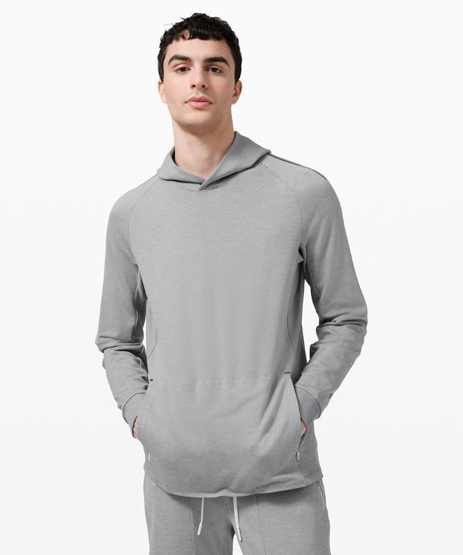 Lululemon Textured Tech Hoodie Hoodie Herr Vita Grå | XEFL-94076