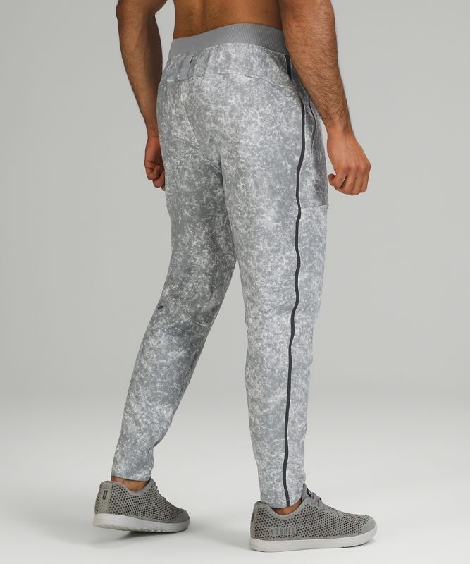 Lululemon Textured Tech Pant Byxor Herr Blå Tvätt Vita Grå Olika Färger | IGKS-27480