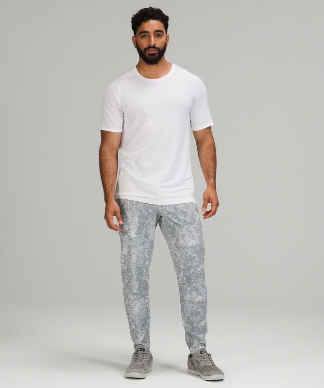 Lululemon Textured Tech Pant Byxor Herr Blå Tvätt Vita Grå Olika Färger | IGKS-27480