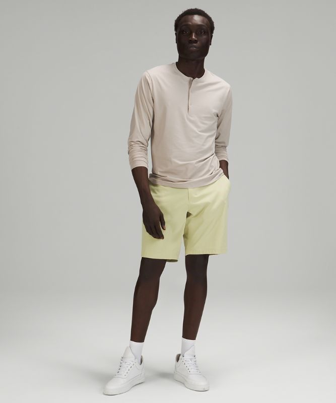 Lululemon The Fundamental Long Sleeve Henley Blast Herr Beige | KTJO-63094