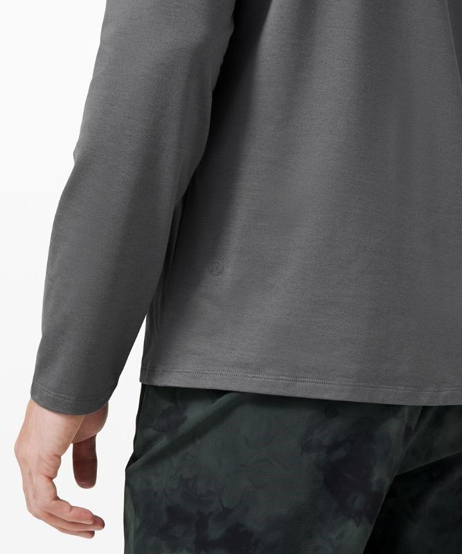 Lululemon The Fundamental Long Sleeve Shirt Blast Herr Anchor | SBYW-25038