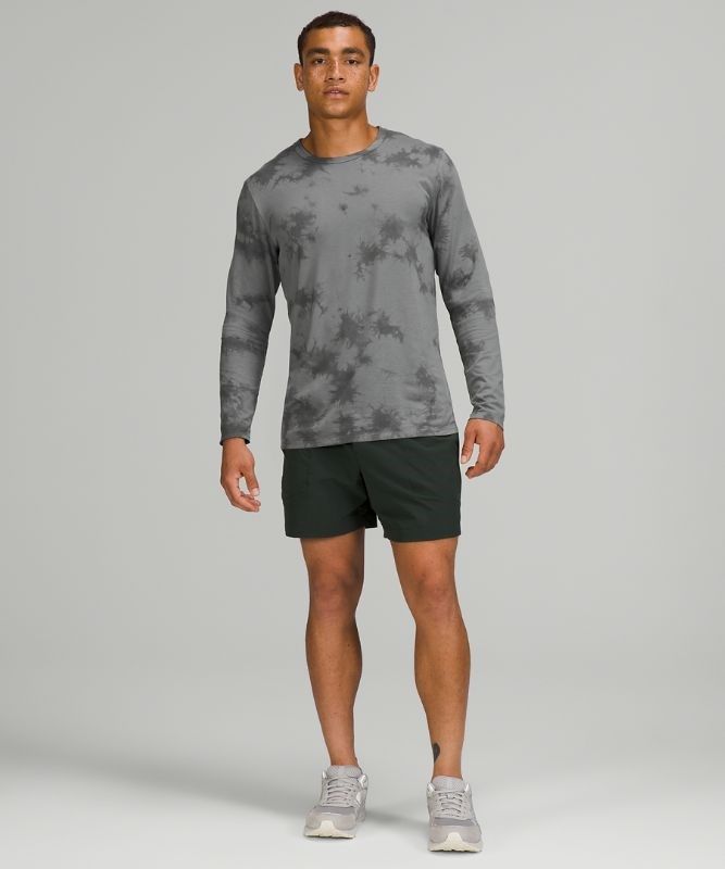 Lululemon The Fundamental Long Sleeve Shirt Blast Herr Grå | PCRZ-67514